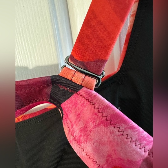 NWT ATHLETA Square Neck Tankini 32 B/C Liana Floral Mauve Swim Top #657740 $84 - Picture 11 of 14